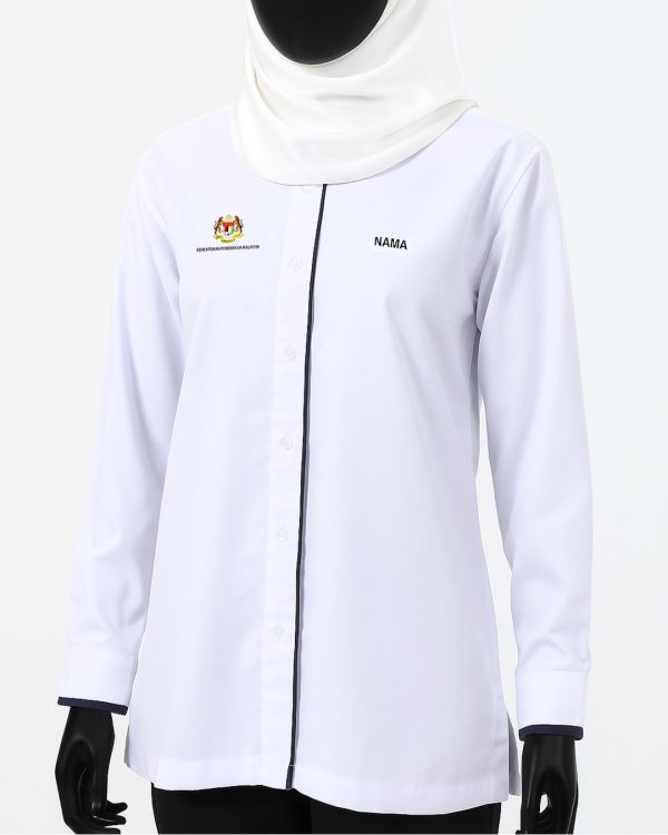 Baju Korporat Kementerian Pendidikan Malaysia Readystock Wanita Long Sleeve